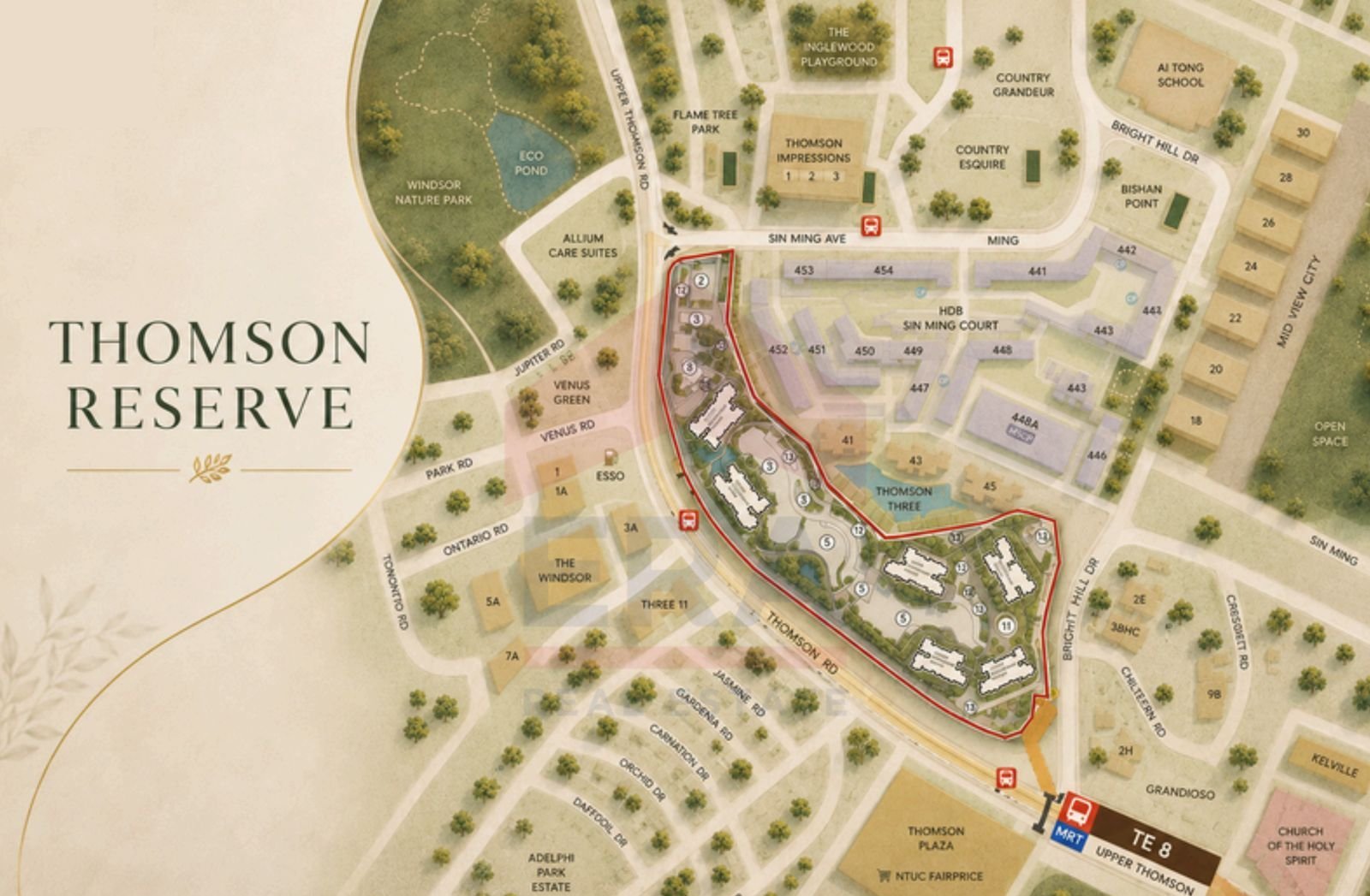 Neighbourhood overview map